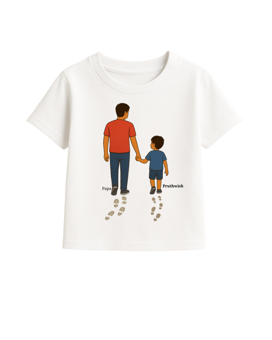 Daddy & Son Matching T-Shirts – Custom Name Tee Set | Limited Edition
