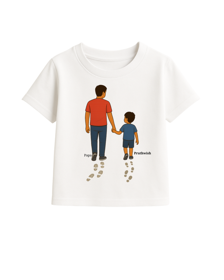 Daddy & Son Matching T-Shirts – Custom Name Tee Set | Limited Edition