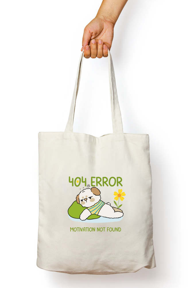 Cute Tote Zipper Bag - Motivation Not Found – Custom from Glamlittles