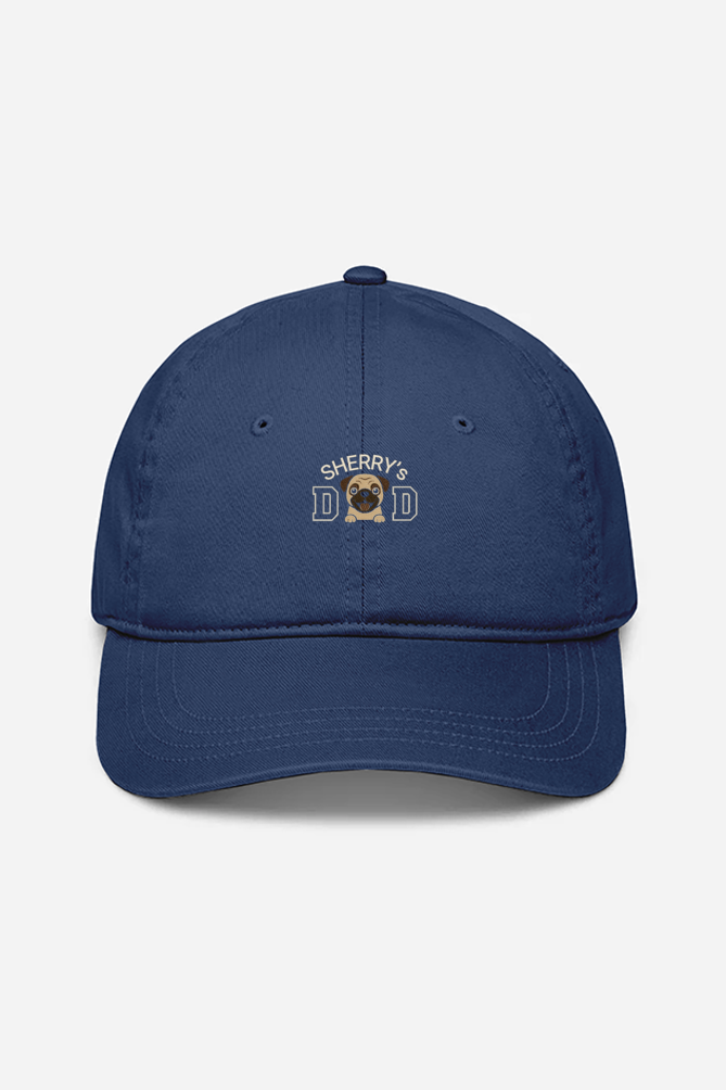 Pug Embroidered Dad Cap – Custom Dog Name Baseball Hat - Glamlittles