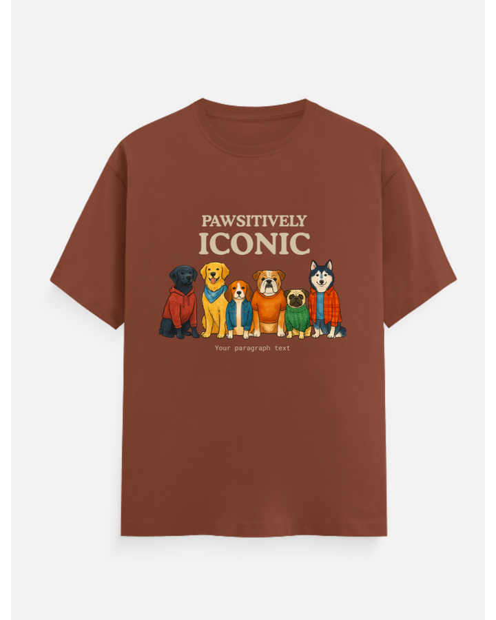 Pawsitively Iconic™ Personalized Dog Crew T-Shirt – Custom from Glamlittles