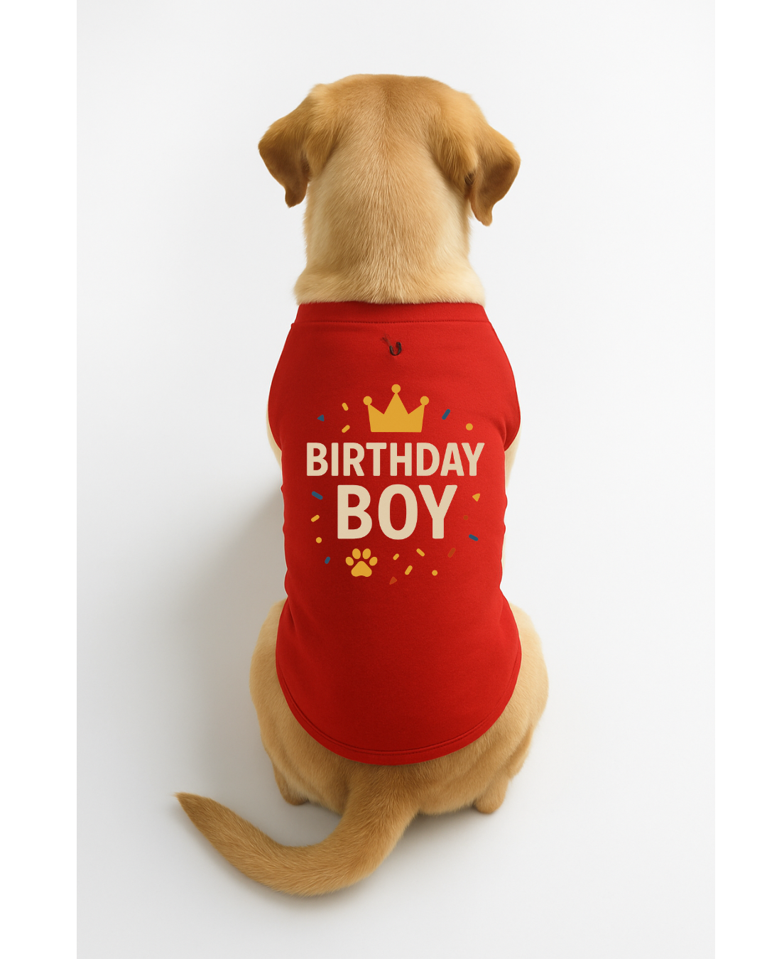 Birthday Boy – Dog Birthday T-Shirt with Crown 🎉🐾