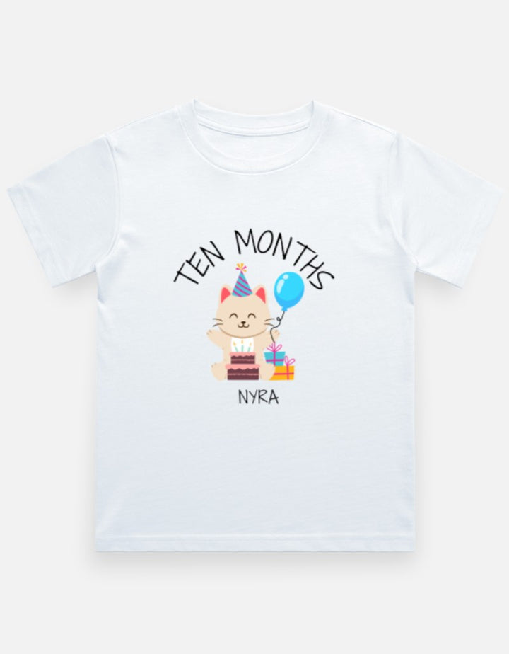 Baby 10 Month Milestone T-Shirt - Personalized Journey Tee – Custom from Glamlittles