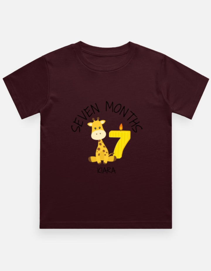 Baby 7 Month Milestone T-Shirt - Personalized Photo Prop – Custom from Glamlittles