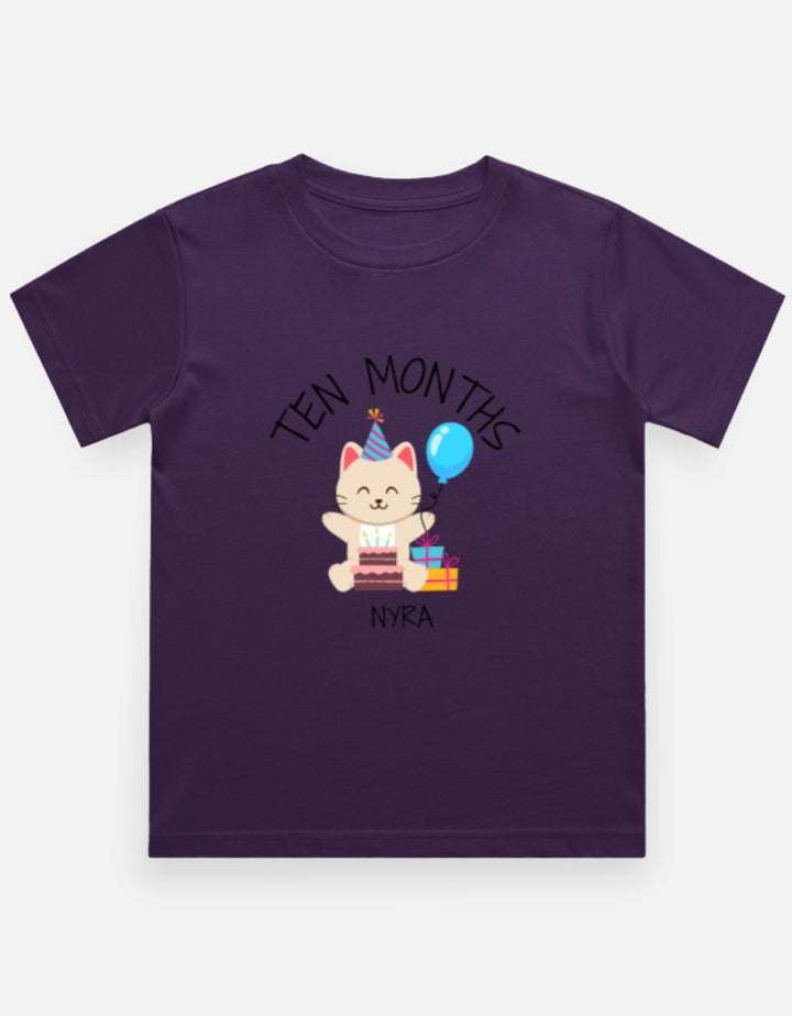 Baby 10 Month Milestone T-Shirt - Personalized Journey Tee – Custom from Glamlittles