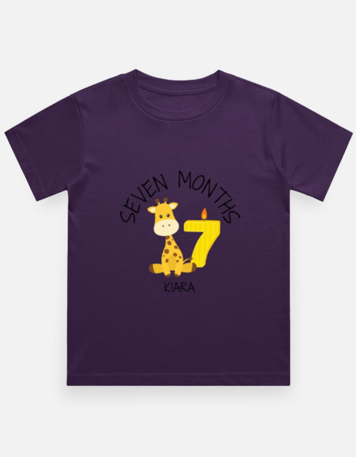 Baby 7 Month Milestone T-Shirt - Personalized Photo Prop – Custom from Glamlittles