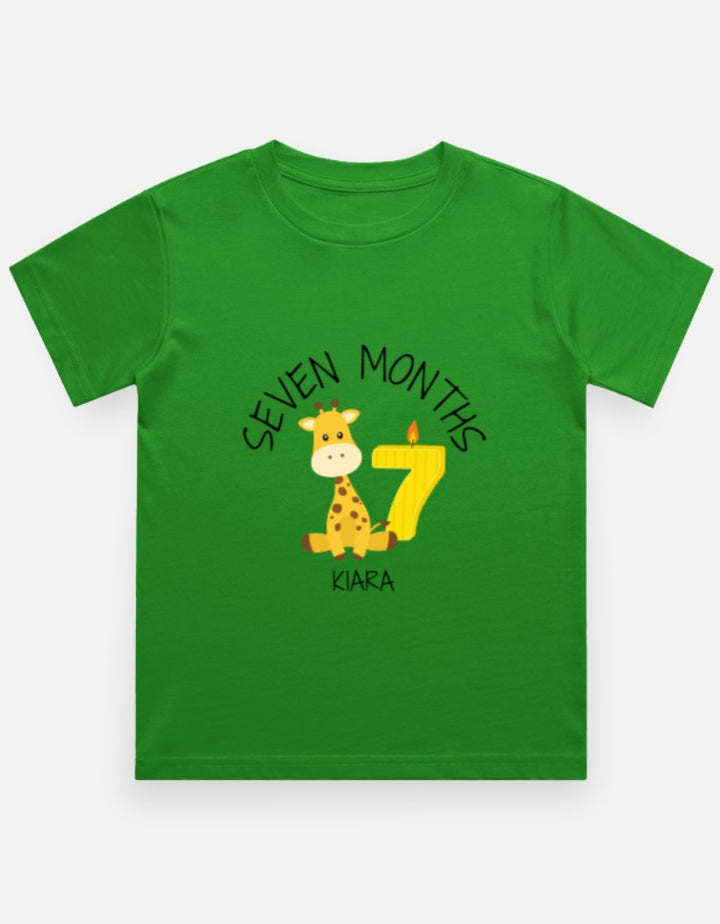 Baby 7 Month Milestone T-Shirt - Personalized Photo Prop – Custom from Glamlittles