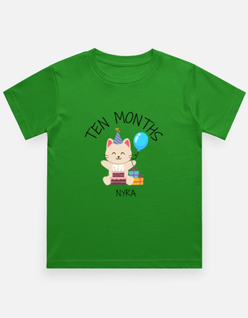 Baby 10 Month Milestone T-Shirt - Personalized Journey Tee – Custom from Glamlittles
