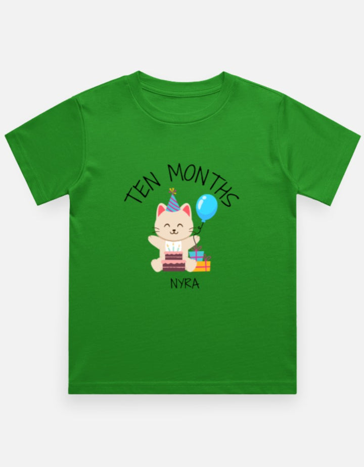 Baby 10 Month Milestone T-Shirt - Personalized Journey Tee – Custom from Glamlittles