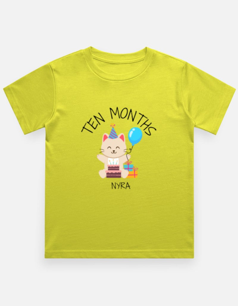 Baby 10 Month Milestone T-Shirt - Personalized Journey Tee – Custom from Glamlittles