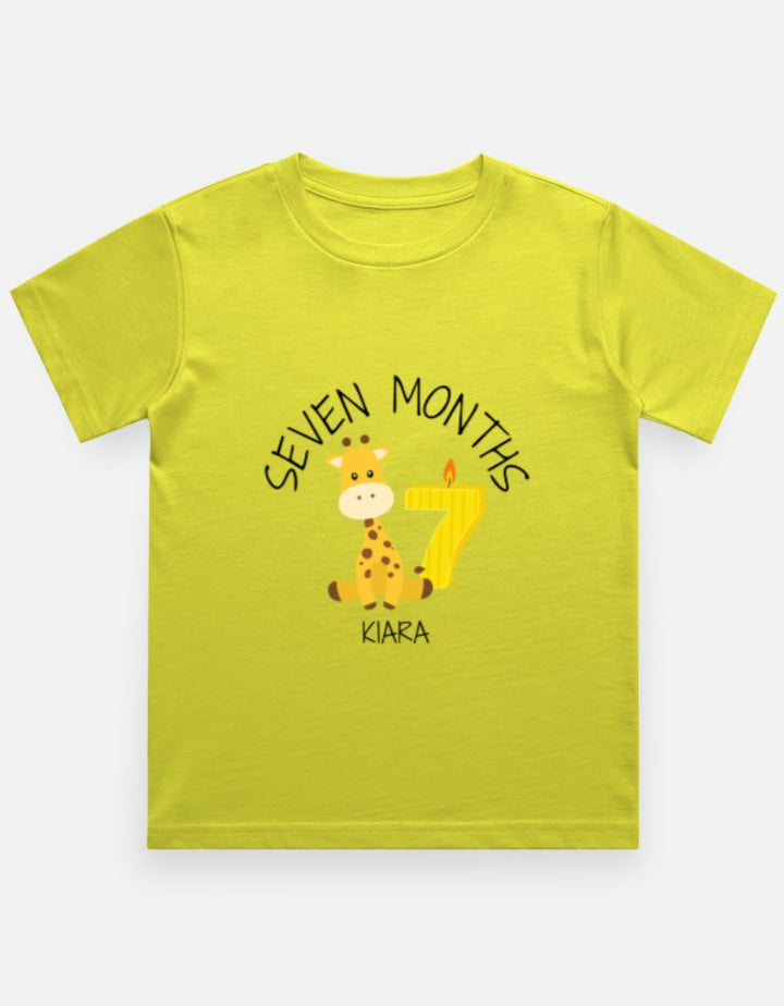Baby 7 Month Milestone T-Shirt - Personalized Photo Prop – Custom from Glamlittles