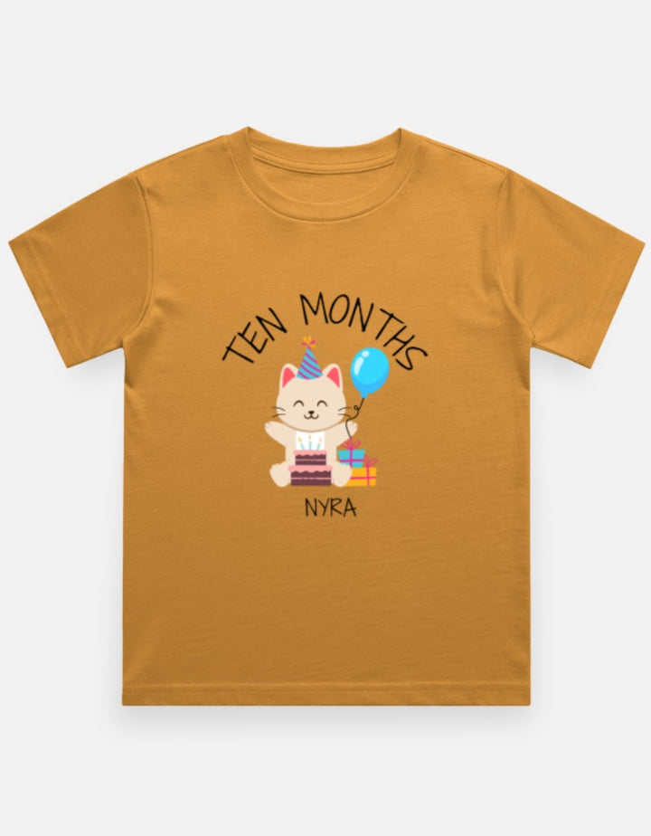 Baby 10 Month Milestone T-Shirt - Personalized Journey Tee – Custom from Glamlittles