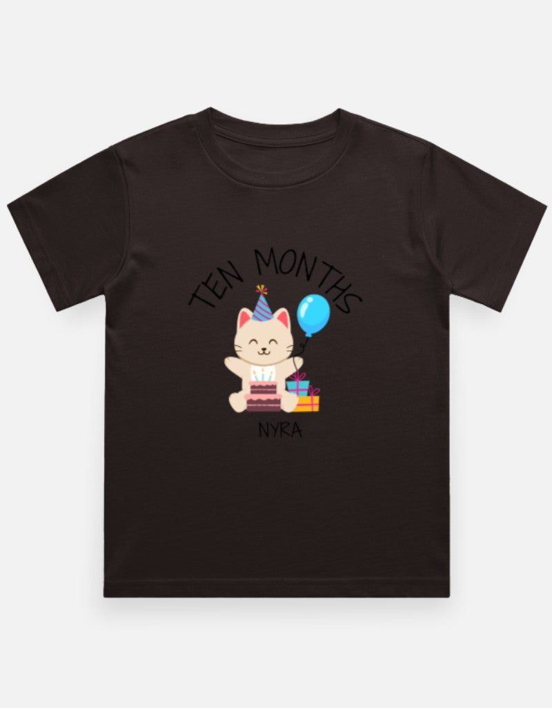 Baby 10 Month Milestone T-Shirt - Personalized Journey Tee – Custom from Glamlittles