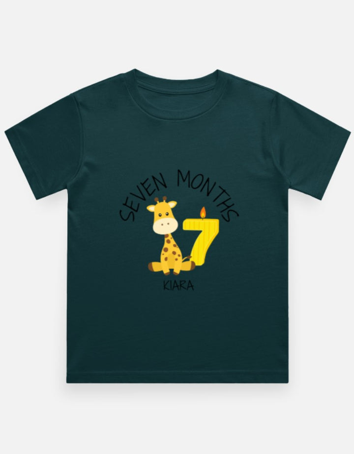 Baby 7 Month Milestone T-Shirt - Personalized Photo Prop – Custom from Glamlittles