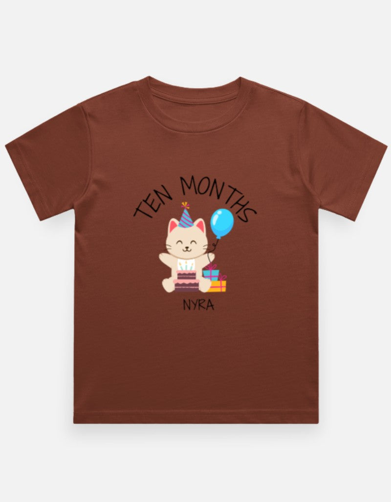 Baby 10 Month Milestone T-Shirt - Personalized Journey Tee – Custom from Glamlittles