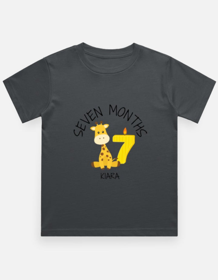 Baby 7 Month Milestone T-Shirt - Personalized Photo Prop – Custom from Glamlittles