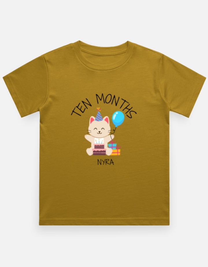 Baby 10 Month Milestone T-Shirt - Personalized Journey Tee – Custom from Glamlittles