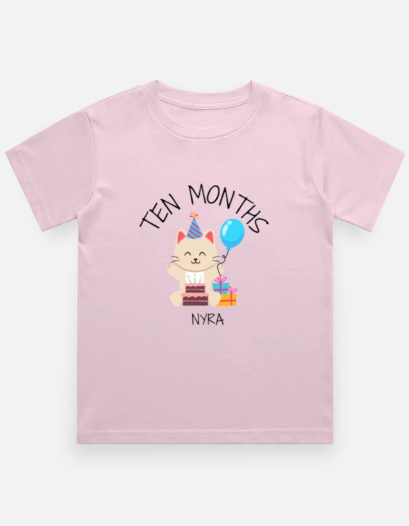 Baby 10 Month Milestone T-Shirt - Personalized Journey Tee – Custom from Glamlittles