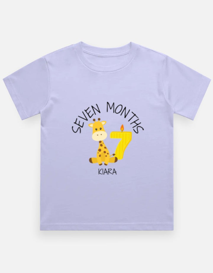 Baby 7 Month Milestone T-Shirt - Personalized Photo Prop – Custom from Glamlittles