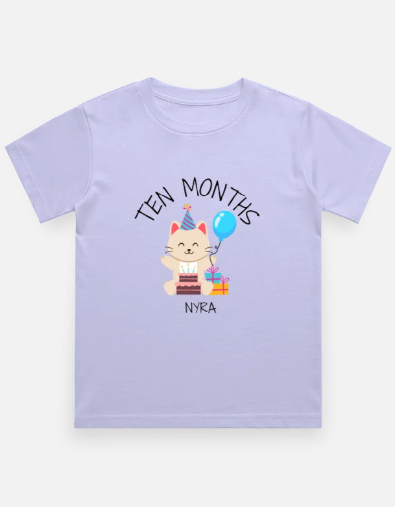 Baby 10 Month Milestone T-Shirt - Personalized Journey Tee – Custom from Glamlittles