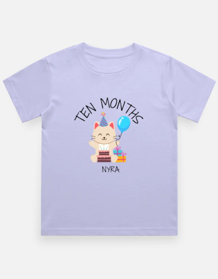 Baby 10 Month Milestone T-Shirt - Personalized Journey Tee – Custom from Glamlittles