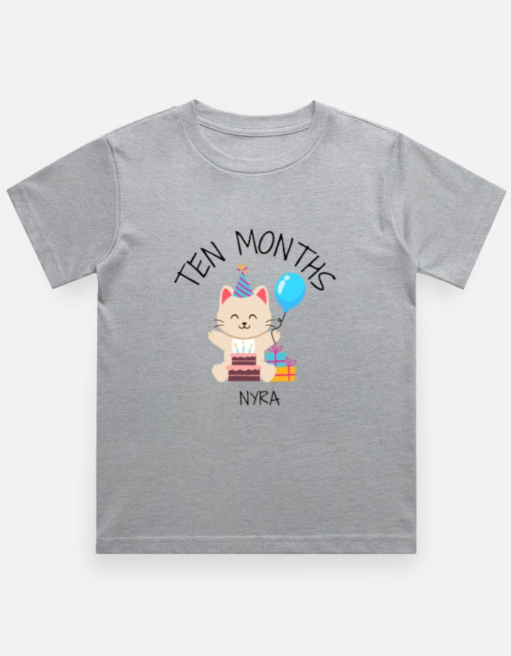 Baby 10 Month Milestone T-Shirt - Personalized Journey Tee – Custom from Glamlittles