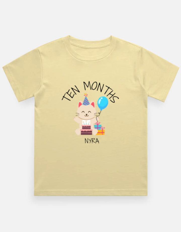 Baby 10 Month Milestone T-Shirt - Personalized Journey Tee – Custom from Glamlittles