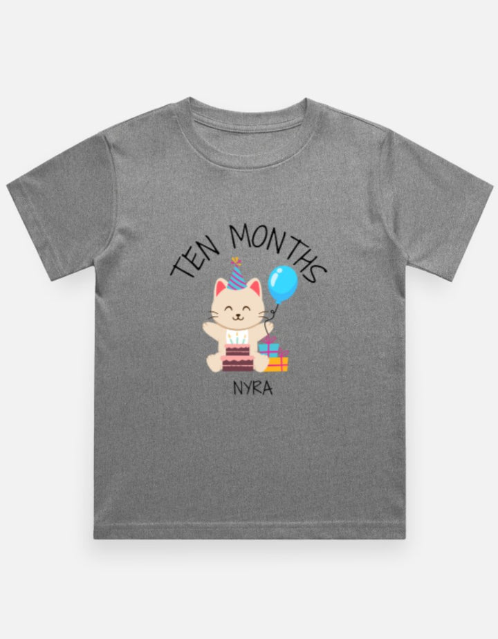 Baby 10 Month Milestone T-Shirt - Personalized Journey Tee – Custom from Glamlittles
