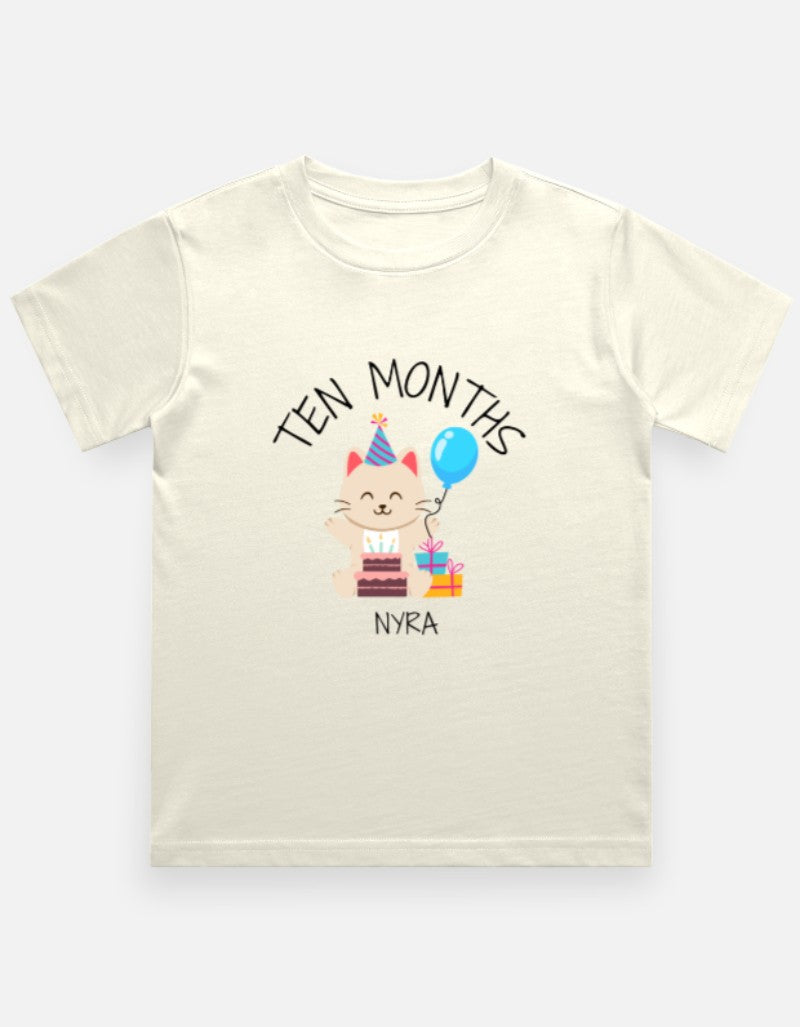 Baby 10 Month Milestone T-Shirt - Personalized Journey Tee – Custom from Glamlittles