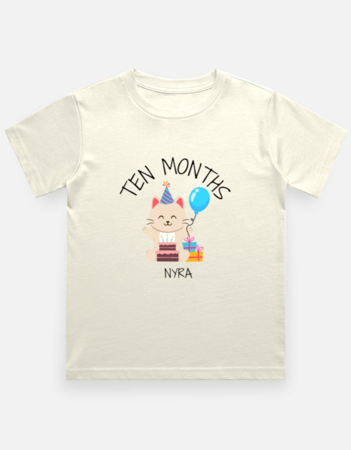 Baby 10 Month Milestone T-Shirt - Personalized Journey Tee – Custom from Glamlittles
