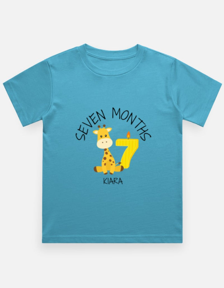 Baby 7 Month Milestone T-Shirt - Personalized Photo Prop – Custom from Glamlittles
