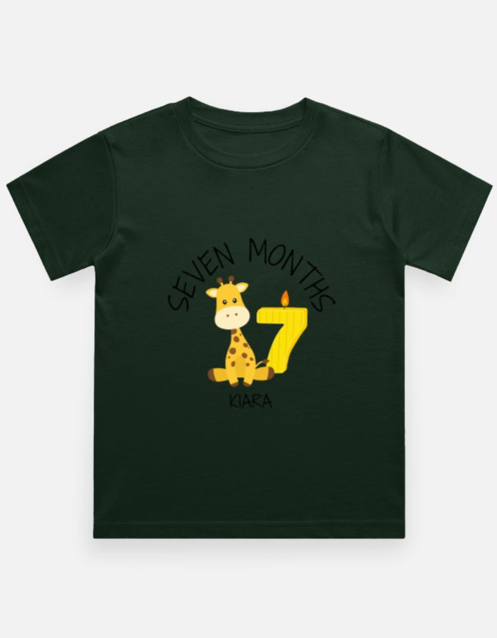 Baby 7 Month Milestone T-Shirt - Personalized Photo Prop – Custom from Glamlittles