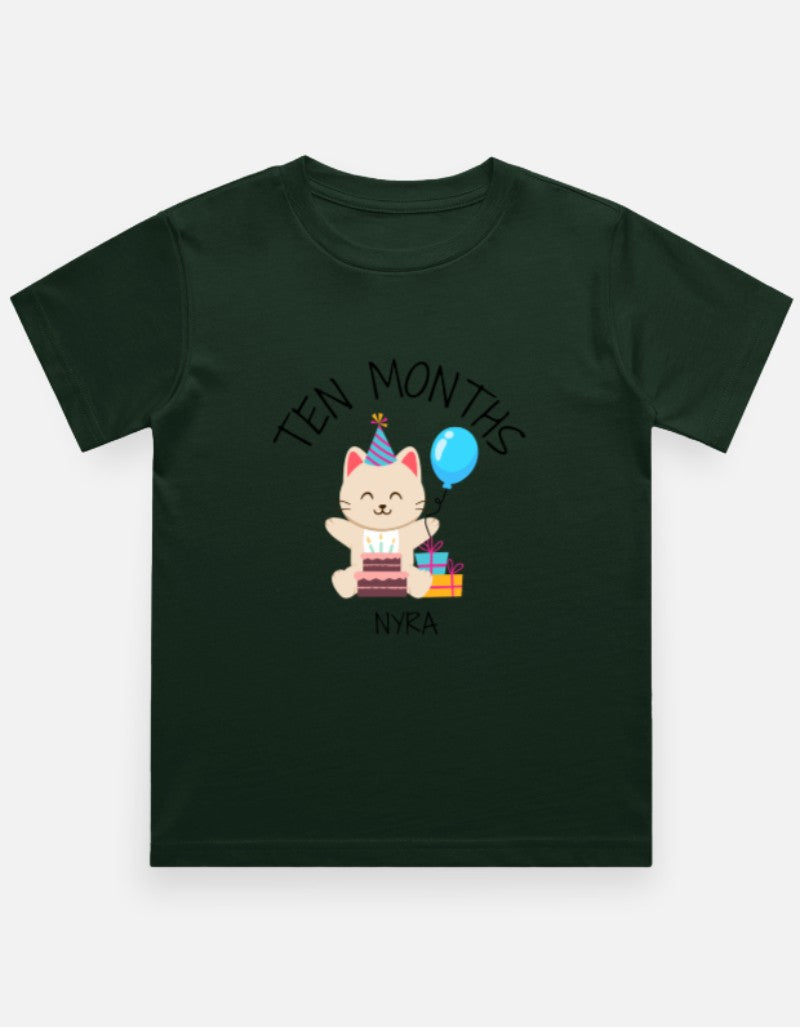 Baby 10 Month Milestone T-Shirt - Personalized Journey Tee – Custom from Glamlittles
