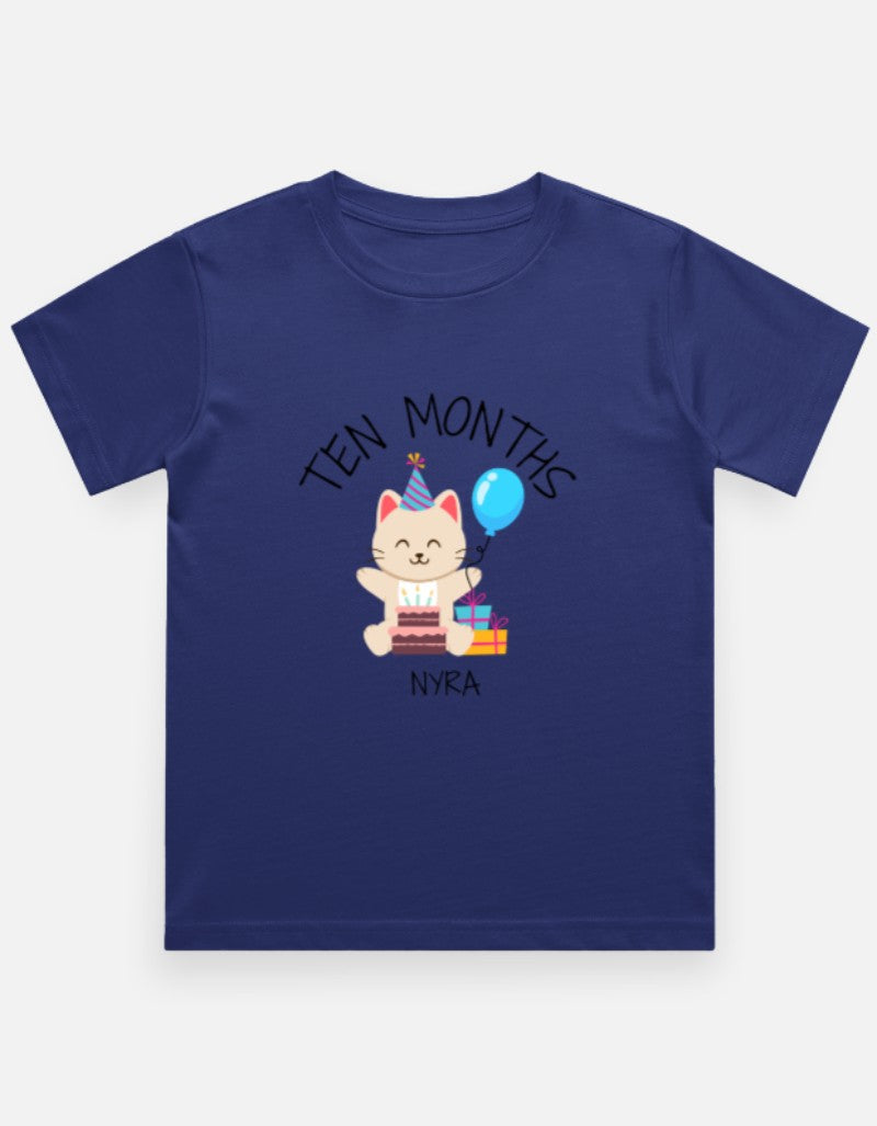 Baby 10 Month Milestone T-Shirt - Personalized Journey Tee – Custom from Glamlittles