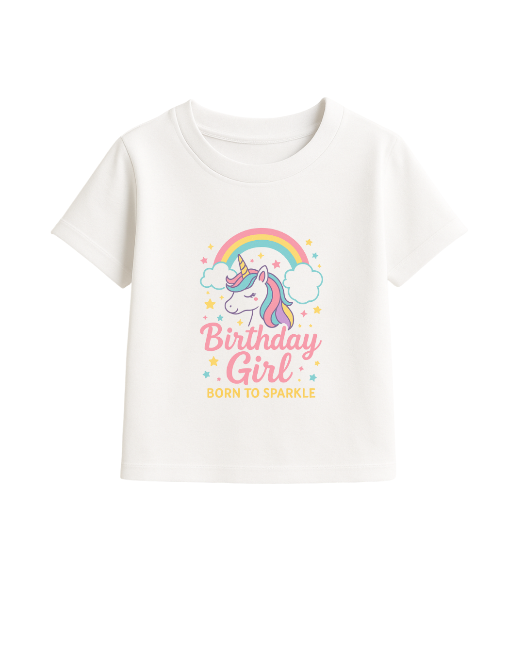 Birthday Girl Unicorn T-shirt – Born to Sparkle