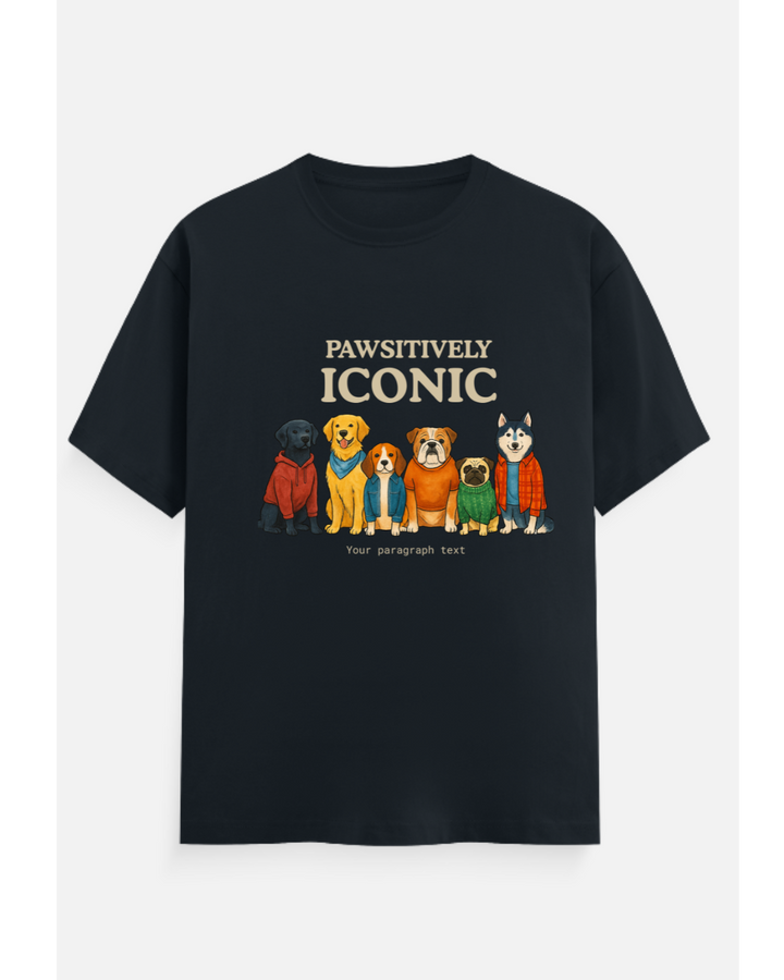 Pawsitively Iconic™ Personalized Dog Crew T-Shirt – Custom from Glamlittles