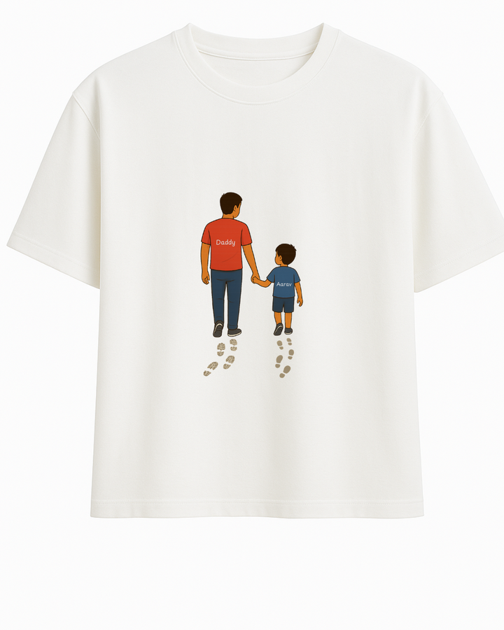 Daddy & Son Matching T-Shirts – Custom Name Tee Set | Limited Edition - Glamlittles