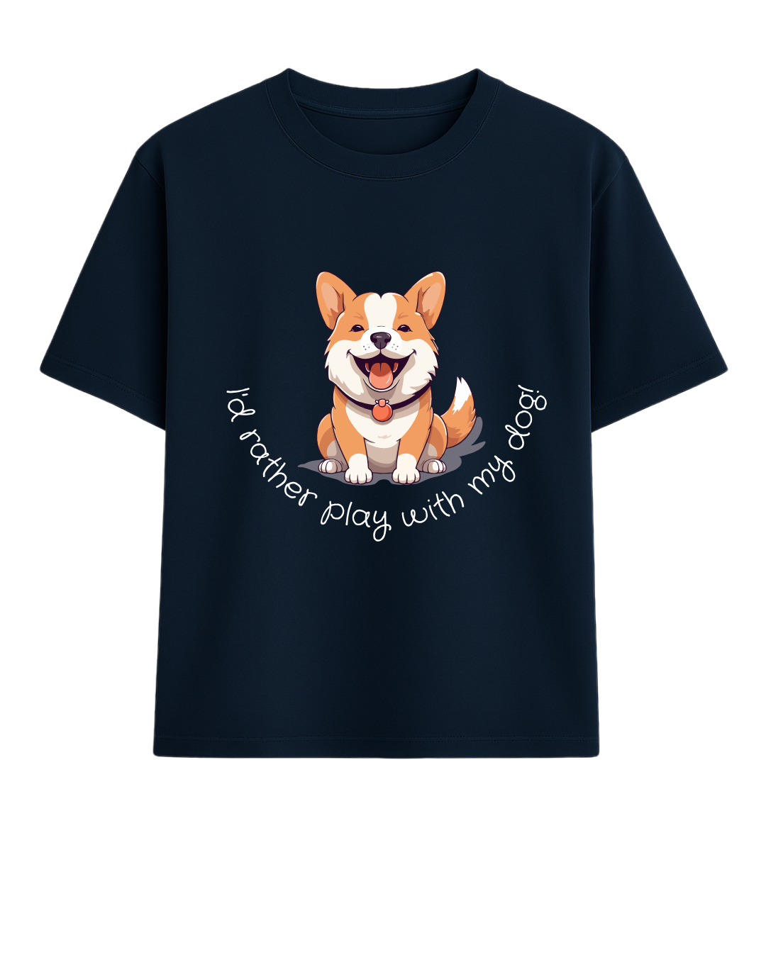 Play with My Dog Oversized T-shirt – Custom from Glamlittles