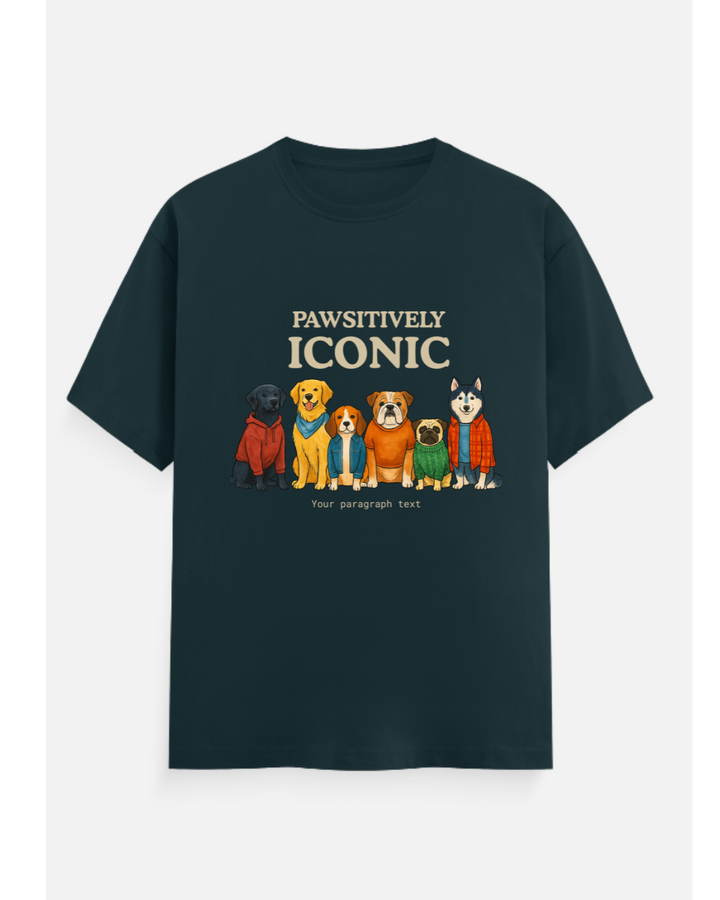 Pawsitively Iconic™ Personalized Dog Crew T-Shirt – Custom from Glamlittles