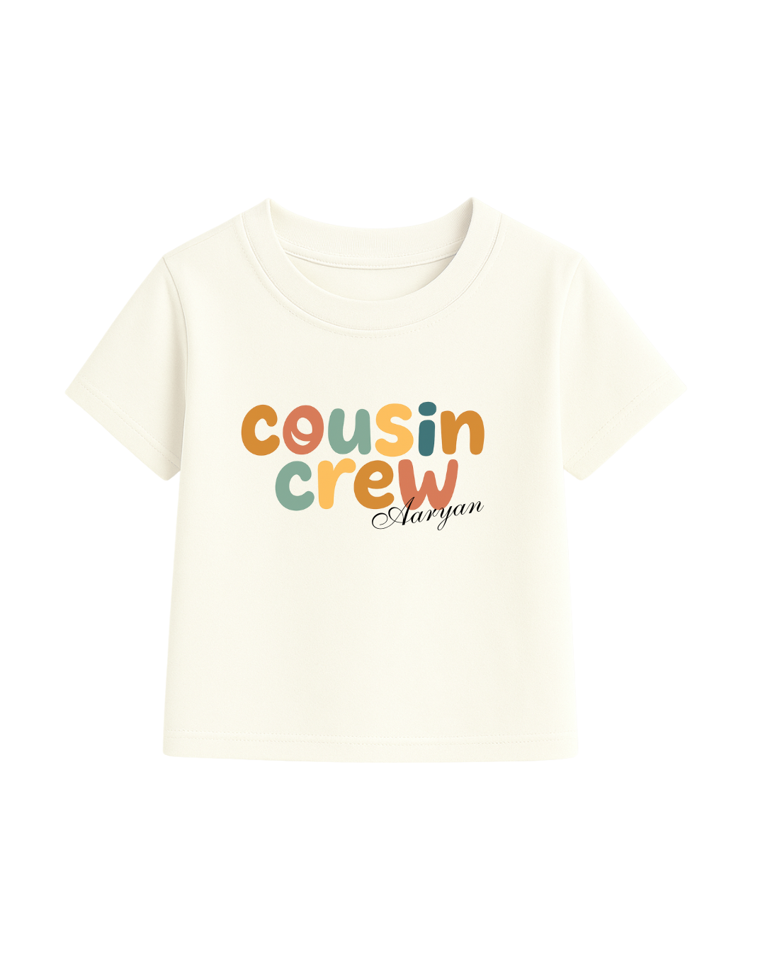 Cousin Crew – Personalized Rakhi T-Shirt Set for Kids