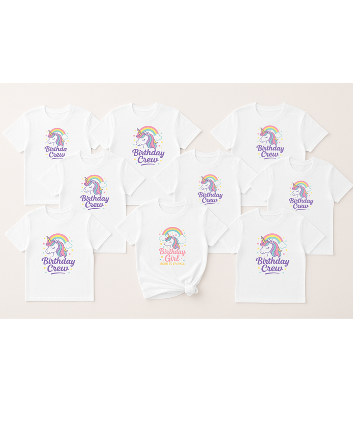 Birthday Girl Unicorn T-shirt – Born to Sparkle