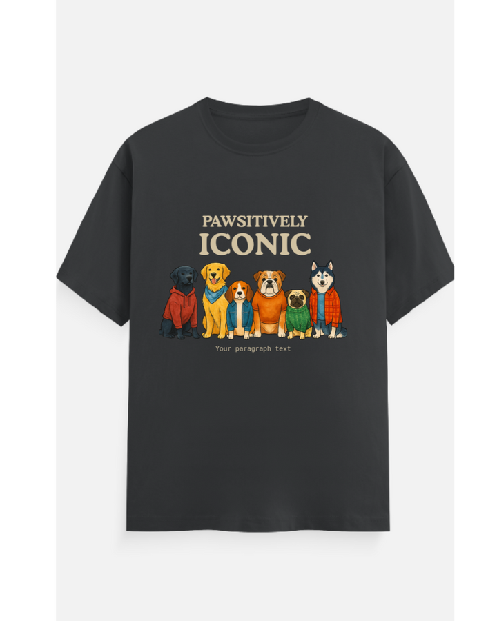 Pawsitively Iconic™ Personalized Dog Crew T-Shirt – Custom from Glamlittles